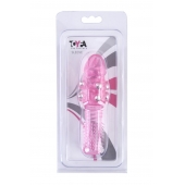 Стимулирующая розовая насадка с шишечками и шипами - 13,5 см. - Toyfa Basic - в Воронеже купить с доставкой