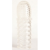 Прозрачная закрытая гелевая насадка - 13,5 см. - Toyfa Basic - в Воронеже купить с доставкой