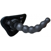 Чёрная насадка BALLS 3 - 22 см. - LOVETOY (А-Полимер) - купить с доставкой в Воронеже