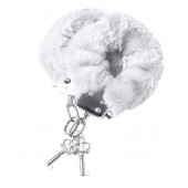 Наручники с белой меховой опушкой - ToyFa - купить с доставкой в Воронеже