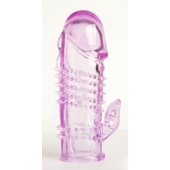 Фиолетовая насадка с коготком и шипами - 13 см. - Toyfa Basic - в Воронеже купить с доставкой