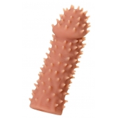 Телесная насадка на фаллос с имитацией шипов KOKOS Extreme Sleeve 07 - 14,7 см. - KOKOS - в Воронеже купить с доставкой