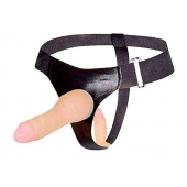 Страпон с вагинальной пробкой - 16,5 см. - Erowoman-Eroman - купить с доставкой в Воронеже