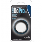 Черно-синее эрекционное кольцо Silicone Go Pro Cock Ring - Blush Novelties - в Воронеже купить с доставкой