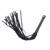 Черная длинная плеть с шипами - 55 см. - БДСМ Арсенал - купить с доставкой в Воронеже