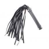 Черная длинная плеть с шипами - 55 см. - БДСМ Арсенал - купить с доставкой в Воронеже