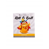 Стимулирующий презерватив-насадка Roll   Ball Banana - Sitabella - купить с доставкой в Воронеже