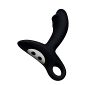 Черный силиконовый анальный вибромассажер Erokey - Erokay - в Воронеже купить с доставкой