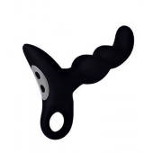 Черный силиконовый анальный вибромассажер-ёлочка Erokey - Erokay - в Воронеже купить с доставкой