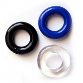 Набор из трех разноцветных эрекционных колец Erowoman-Eroman - Erowoman-Eroman - в Воронеже купить с доставкой