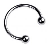 Серебристая подкова на головку пениса - ToyFa - купить с доставкой в Воронеже