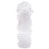 Закрытая прозрачная насадка в форме розы с креплением-колечком - 13 см. - Erowoman-Eroman - в Воронеже купить с доставкой