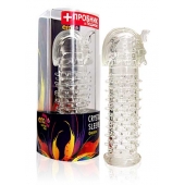 Закрытая прозрачная насадка на пенис Crystal Sleeve Faraon - 13,5 см. - Erowoman-Eroman - в Воронеже купить с доставкой