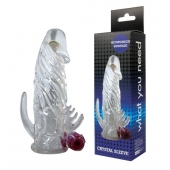 Закрытая прозрачная вибронасадка на пенис Crystal Sleeve Vibe - Erowoman-Eroman - в Воронеже купить с доставкой