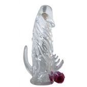 Закрытая прозрачная вибронасадка на пенис Crystal Sleeve Vibe - Erowoman-Eroman - в Воронеже купить с доставкой