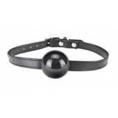 Кляп-шар из силикона с регулирующимся ремнем - Lux Fetish - купить с доставкой в Воронеже