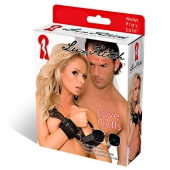 Бархатистые черные фиксаторы для рук или ног - Lux Fetish - купить с доставкой в Воронеже