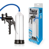 Прозрачная вакуумная помпа Sex Expert с насосом - Sex Expert - в Воронеже купить с доставкой