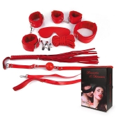 Пикантный красный набор БДСМ - Notabu - купить с доставкой в Воронеже