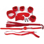 Пикантный красный набор БДСМ - Notabu - купить с доставкой в Воронеже