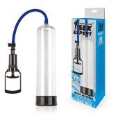 Прозрачная вакуумная помпа Sex Expert со шкалой - Sex Expert - в Воронеже купить с доставкой