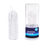Закрытая рельефная насадка Crystal sleeve с усиками - 12 см. - Erowoman-Eroman - в Воронеже купить с доставкой
