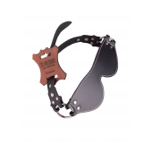 Маска из натуральной кожи с контрастной строчкой по краю - Sitabella - купить с доставкой в Воронеже