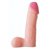 Телесная реалистичная насадка на Harness с коннектором BLACK LINE - 17 см. - LOVETOY (А-Полимер) - купить с доставкой в Воронеже