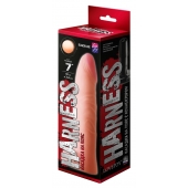 Телесная насадка на Harness с коннектором BLACK LINE - 18,5 см. - LOVETOY (А-Полимер) - купить с доставкой в Воронеже