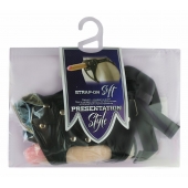 Черный пояс-трусики с двумя насадками Soft-Dolli - 16,5 и 10,5 см. - LOVETOY (А-Полимер) - купить с доставкой в Воронеже