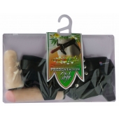 Черный пояс-трусики с двумя насадками  Экзотик-Linda  - 15,5 и 10,5 см. - LOVETOY (А-Полимер) - купить с доставкой в Воронеже