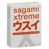 Ультратонкие презервативы Sagami Xtreme SUPERTHIN - 3 шт. - Sagami - купить с доставкой в Воронеже