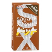 Презервативы Sagami Xtreme FEEL UP с точечной текстурой и линиями прилегания - 10 шт. - Sagami - купить с доставкой в Воронеже