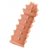 Телесная реалистичная насадка KOKOS Extreme Sleeve 04 с дополнительной стимуляцией - 12,7 см. - KOKOS - в Воронеже купить с доставкой