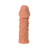 Телесная реалистичная насадка KOKOS Extreme Sleeve 06 с дополнительной стимуляцией - 12,7 см. - KOKOS - в Воронеже купить с доставкой