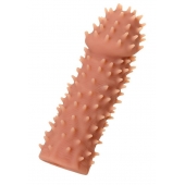 Телесная реалистичная насадка KOKOS Extreme Sleeve 07 с дополнительной стимуляцией - 12,7 см. - KOKOS - в Воронеже купить с доставкой