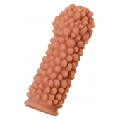 Телесная реалистичная насадка KOKOS Extreme Sleeve 08 с дополнительной стимуляцией - 12,7 см. - KOKOS - в Воронеже купить с доставкой