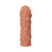 Телесная реалистичная насадка KOKOS Extreme Sleeve 11 с дополнительной стимуляцией - 12,7 см. - KOKOS - в Воронеже купить с доставкой