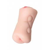 Телесный двусторонний мастурбатор Rich Fruit - вагина и анус - ToyFa - в Воронеже купить с доставкой