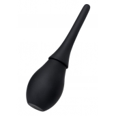 Черный силиконовый анальный душ A-toys с гладким наконечником - A-toys - купить с доставкой в Воронеже