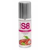 Смазка на водной основе S8 Flavored Lube со вкусом вишни - 125 мл. - Stimul8 - купить с доставкой в Воронеже