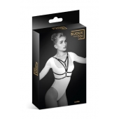 Черная упряжь на грудь Laura - Bijoux Pour Toi - купить с доставкой в Воронеже