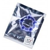 Фиолетовое эрекционное кольцо на пенис с бусинами - Штучки-дрючки - в Воронеже купить с доставкой