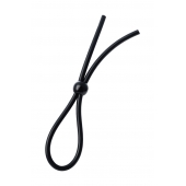 Черное лассо на пенис с одной бусиной - A-toys - в Воронеже купить с доставкой