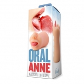 Телесный мастурбатор-ротик с язычком Oral Anne - Blush Novelties - в Воронеже купить с доставкой