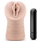 Телесный мастурбатор-вагина с вибропулей Ashley - Blush Novelties - в Воронеже купить с доставкой