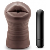 Коричневый мастурбатор-ротик Heather - Blush Novelties - в Воронеже купить с доставкой