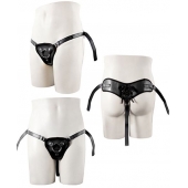 Черные трусики для крепления насадки при помощи кольца - NMC - купить с доставкой в Воронеже