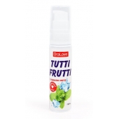 Гель-смазка Tutti-frutti со вкусом сладкой мяты - 30 гр. - Биоритм - купить с доставкой в Воронеже