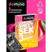Презервативы для орального секса DOMINO Sweet Sex с ароматом манго - 3 шт. - Domino - купить с доставкой в Воронеже